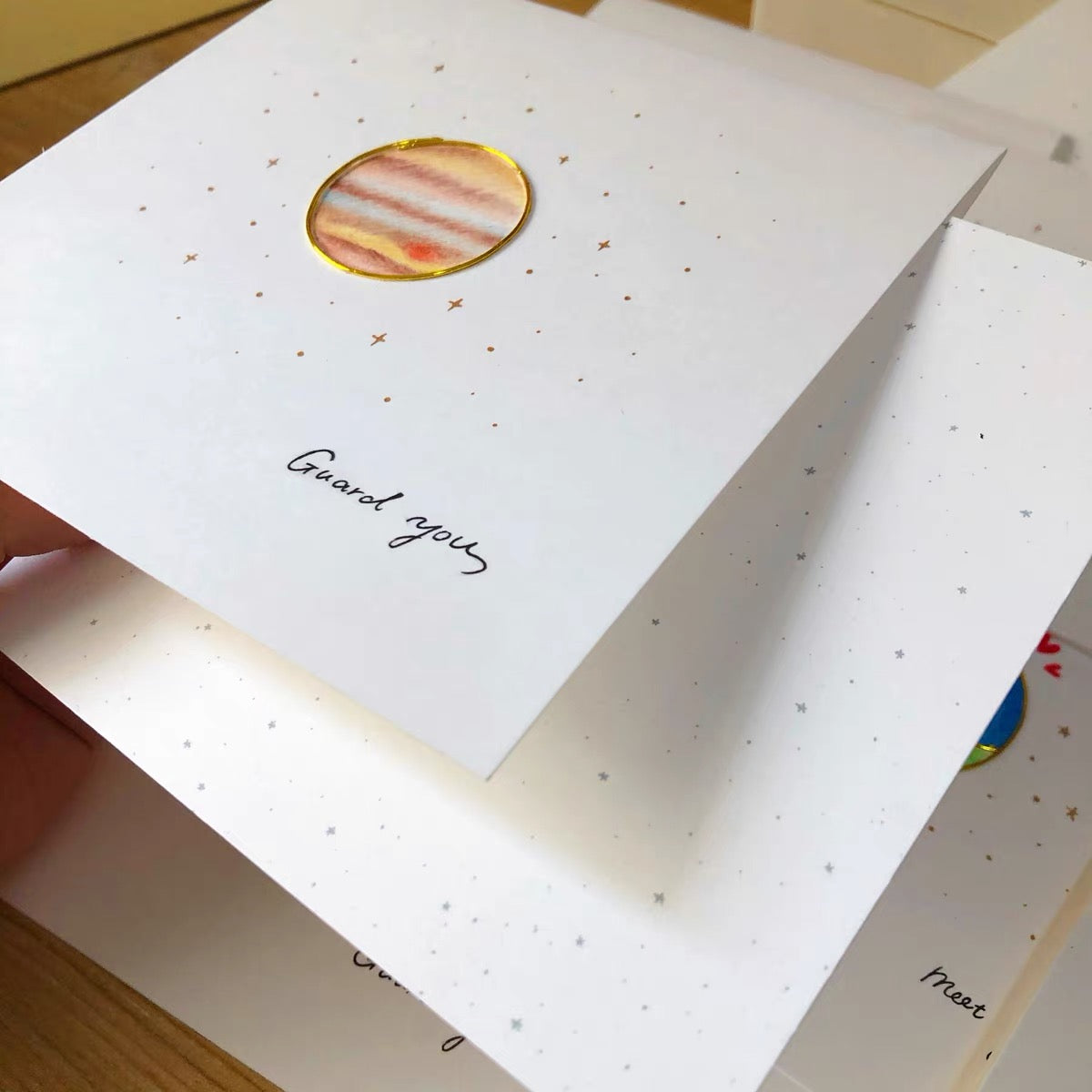 Planet Serie Greeting Card