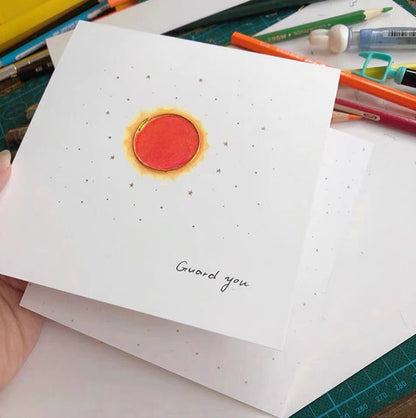 Planet Serie Greeting Card