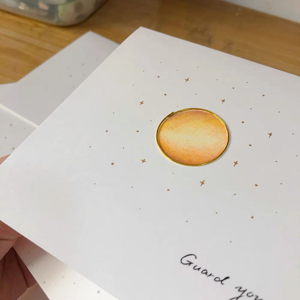 Planet Serie Greeting Card