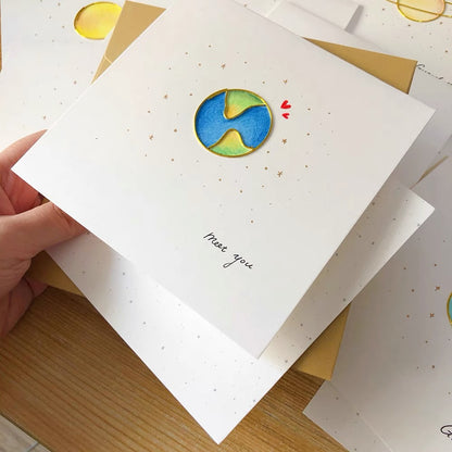 Planet Serie Greeting Card