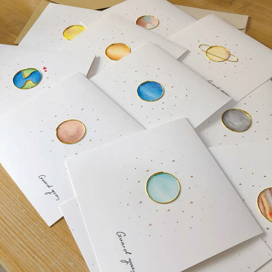 Planet Serie Greeting Card